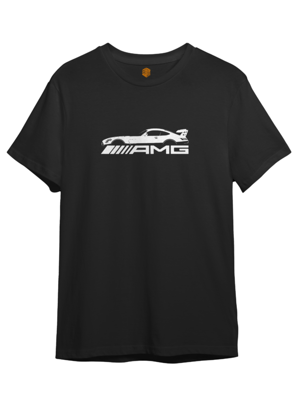 LuxeRide Collection: Mercedes-Benz AMG GT Front and Back Print Oversize Fit T-Shirt - Image 9