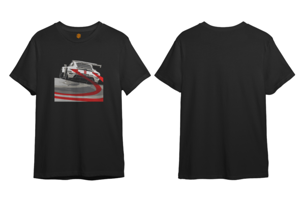 LuxeRide Collection: Porsche 911 RSR-19 Front Print Oversize Fit T-Shirt - Image 3