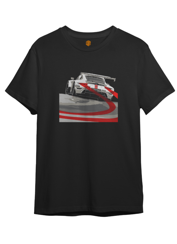 LuxeRide Collection: Porsche 911 RSR-19 Front Print Oversize Fit T-Shirt