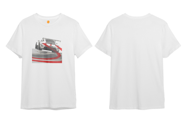 LuxeRide Collection: Porsche 911 RSR-19 Front Print Oversize Fit T-Shirt - Image 5