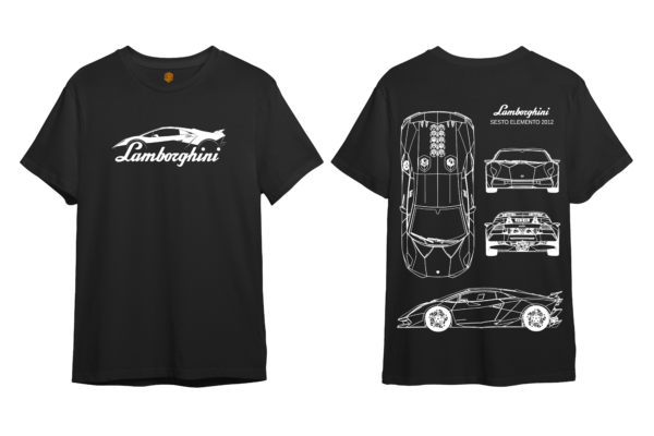 LuxeRide Collection: Lamborghini Sesto Elemento 2012 Edition Oversize Fit T-Shirt - Image 3