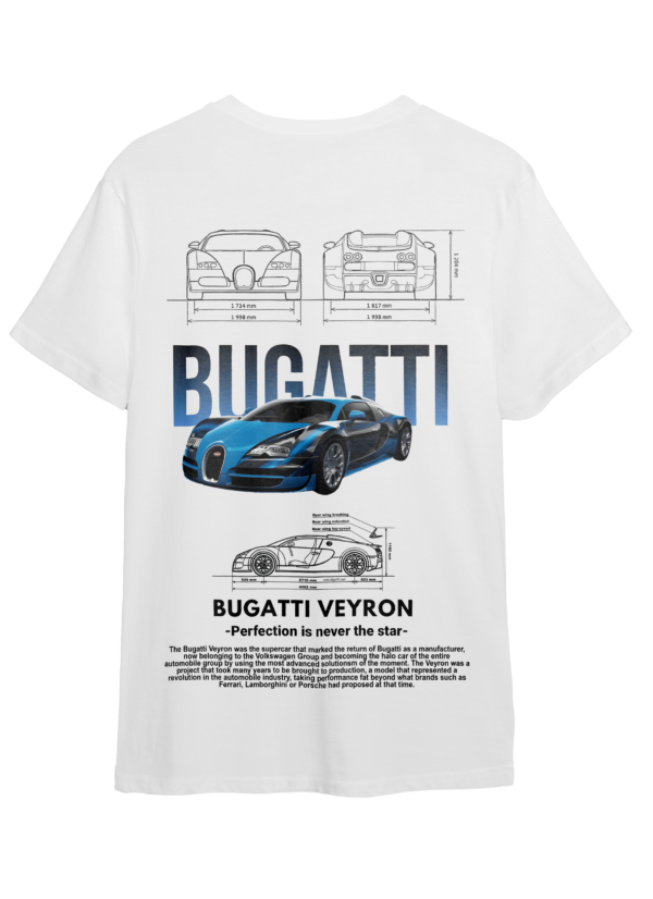 LuxeRide Collection: BUGATTI VEYRON Edition Oversize Fit T-Shirt (Black/White) - Image 12