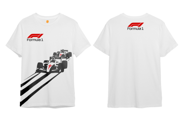 LuxeRide Collection: Formula 1 Front Print Oversize Fit T-Shirt - Image 3