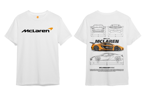 LuxeRide Collection: McLaren MP4-12C Edition Oversize Fit T-Shirt - Image 6