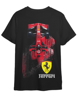 LuxeRide Collection: 2 Ferrari F1 Car Edition Oversize Fit T-Shirt 2