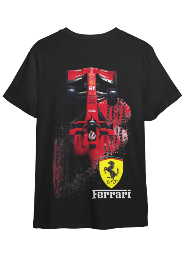 LuxeRide Collection: 2 Ferrari F1 Car Edition Oversize Fit T-Shirt 2