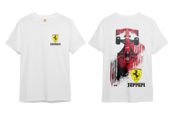 LuxeRide Collection: 2 Ferrari F1 Car Edition Oversize Fit T-Shirt 2 - Image 6