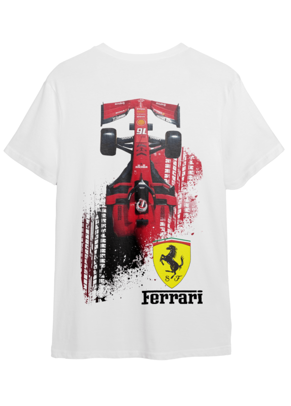 LuxeRide Collection: 2 Ferrari F1 Car Edition Oversize Fit T-Shirt 2 - Image 4