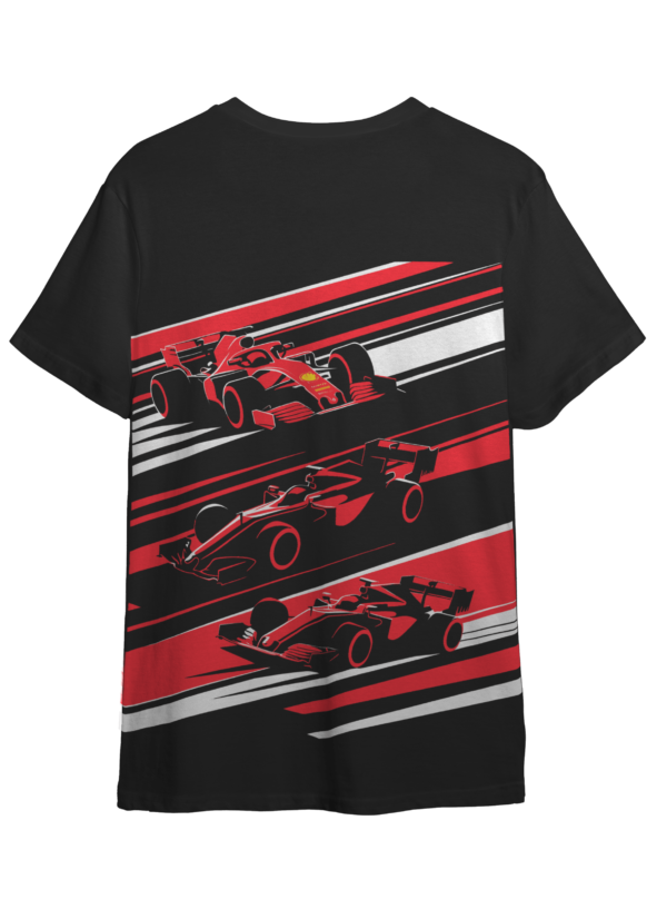 LuxeRide Collection: Ferrari F1 Full Back Print Oversize Fit T-Shirt