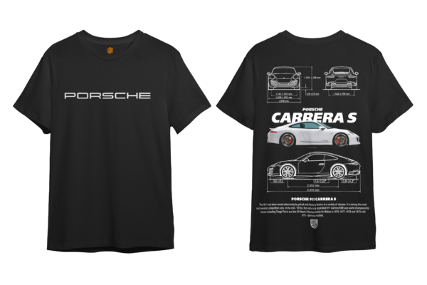 LuxeRide Collection: Porsche Carrera S Edition Oversize Fit T-Shirt - Image 3