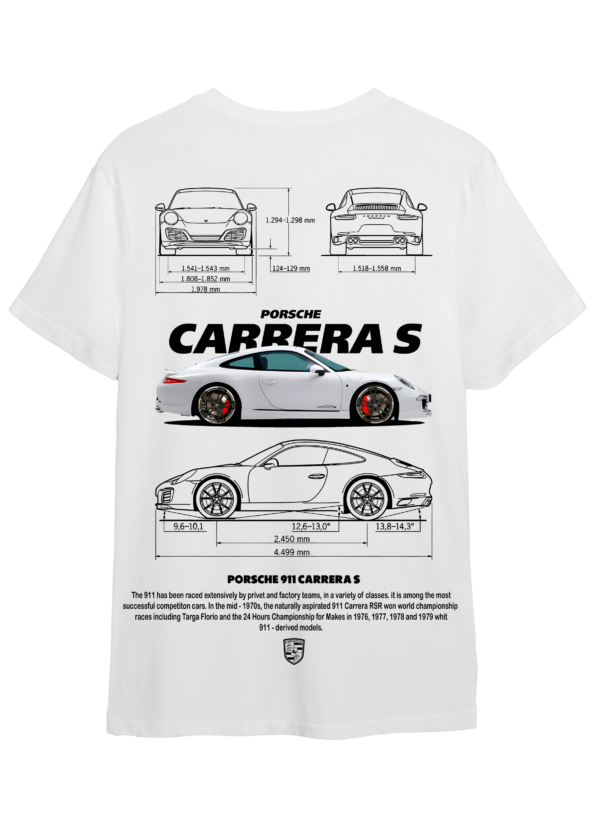 Lexi Ride: Porsche Carrera S - Car Collection T-shirt - Image 4