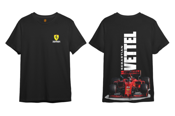 LuxeRide Collection: Ferrari Vettel Edition Oversize Fit T-Shirt - Image 6