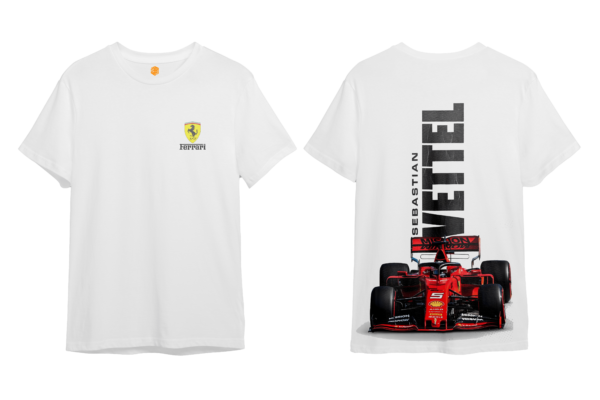 LuxeRide Collection: Ferrari Vettel Edition Oversize Fit T-Shirt - Image 9