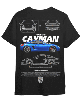 LuxeRide Collection: Porsche Cayman Edition Oversize Fit T-Shirt