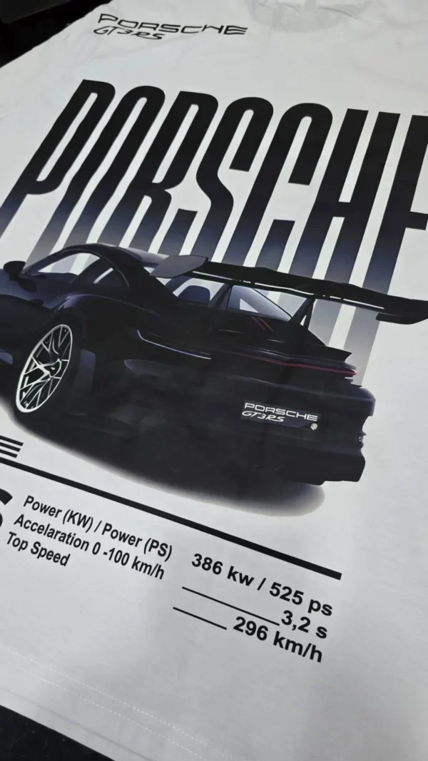 LuxeRide Collection: Porsche GT3 RS Edition Oversize Fit T-Shirt - Image 6