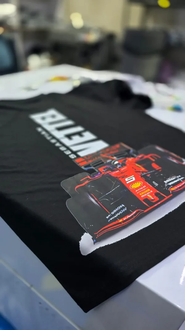 LuxeRide Collection: Ferrari Vettel Edition Oversize Fit T-Shirt - Image 3