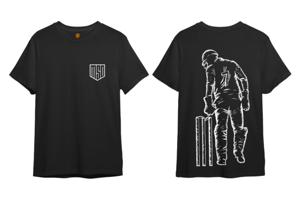 MS Dhoni The Finisher Bio-Wash Cotton T-Shirt - Image 3