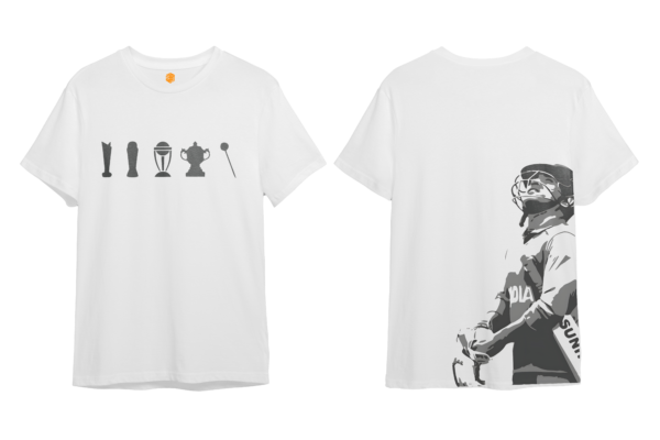 MS Dhoni Legend Bio-Wash Cotton T-Shirt - Image 3