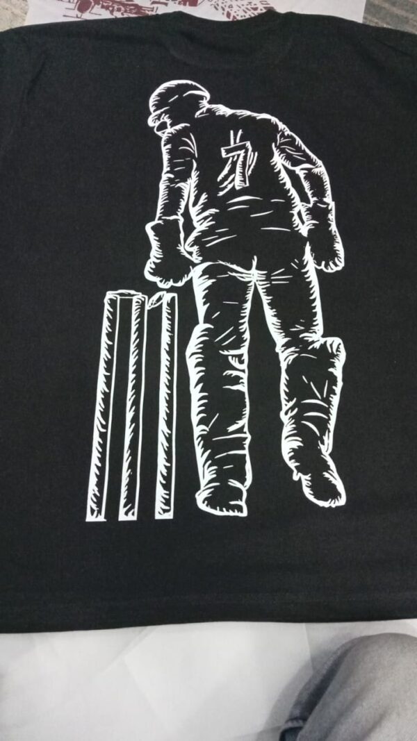 MS Dhoni The Finisher Bio-Wash Cotton T-Shirt - Image 5