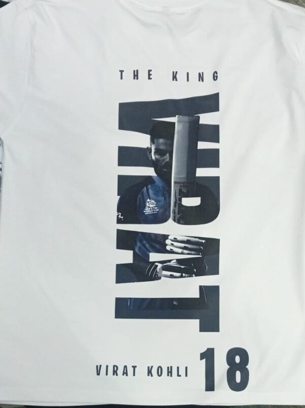 Virat Kohli King Bio-Wash Cotton T-Shirt - Image 4