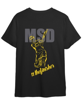 MS Dhoni Captain Cool Bio-Wash Cotton T-Shirt